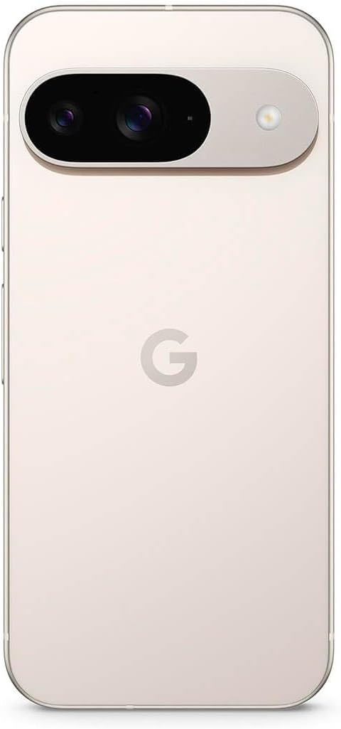 Google Pixel 9 - ontgrendeld Android-smartphone met Gemini, geavanceerde camera, 24-uurs batterij en 6,3-inch Actua-scherm - porselein, 256 GB