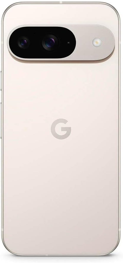 Google Pixel 9 - ontgrendeld Android-smartphone met Gemini, geavanceerde camera, 24-uurs batterij en 6,3-inch Actua-scherm - porselein, 256 GB