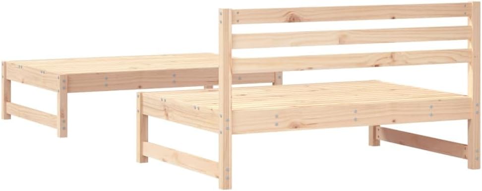 2-piece garden-lounge set balcony furniture lounge furniture outdoor garden lounge furniture set lounge set garden furniture solid pine - QUORE