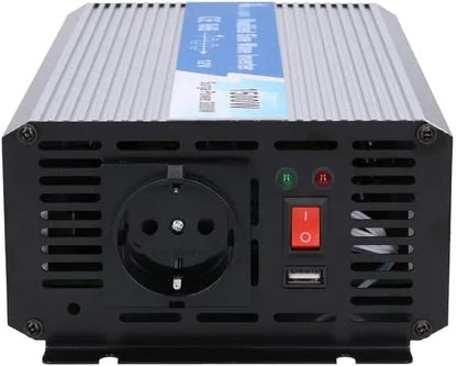 EXTRALINK OPIM - 1500W Spanningsomvormer 12V 230V Gemodificeerde Sinus Stroomomvormer Inverter DC AC Voor Voertuigen, Camper Met USB-Poort