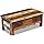 vidaXL Coffee Table Drawers Solid Recycled Wood 90x45x35cm Salon Side Table