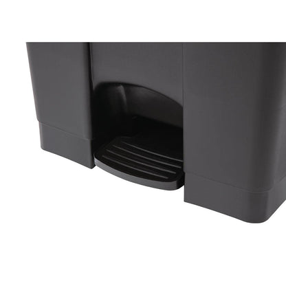 Pedaalemmer – afvalbak – vuilnisemmer – prullenbak – afvalcontainer – 87 liter inhoud – strak sluitend deksel – handsfree pedaalsysteem – duurzaam polypropyleen – mat zwart