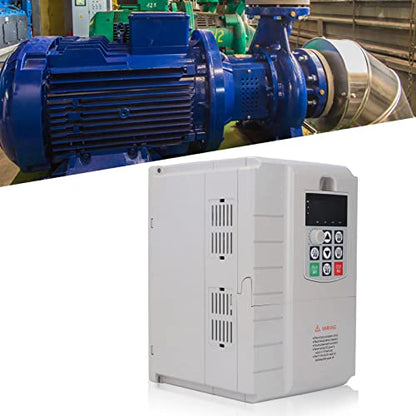 Frequentieomvormer 7.5KW, Motorsnelheidsregelaar Motoromvormeromvormer Motorsnelheidsregelaar Eenfase 220V-ingang 3-fase 380V-uitgang