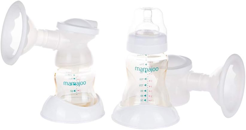 Mamajoo Elektrische dubbele borstkolf, draagbaar met drinkopzetstuk, borstkolf met USB, borstpomp voor dagelijks gebruik, zuigfles voor baby's, effectieve borstpomp voor zachte borstkolven