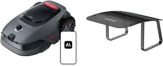 MOVA LiDAX Ultra 800 en Garage Bundle: Draadloze robotmaaier zonder perimeterdraad, zonder RTK en met automatische kaartcreatie via 3D LiDAR met 360° zicht en AI, maaihoogte tot 5 cm