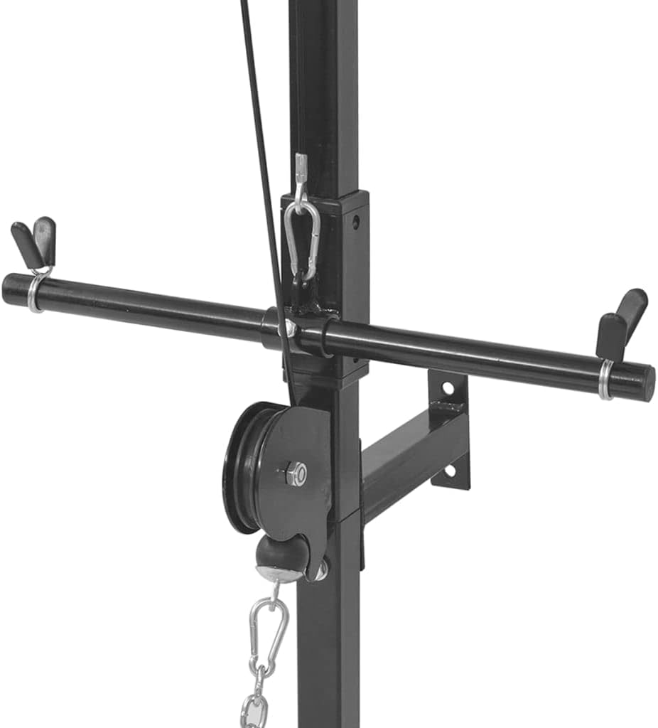 Power Tower – Krachtstation – Trainingsstation – Dipstation – Pull-Up Bar – Muurbevestiging – Stalen Frame – Compleet 30,5 kg Gewichtenset