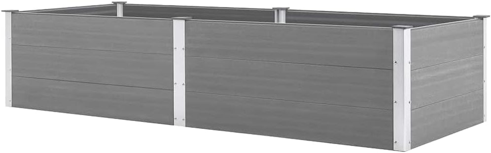 vidaXL Planter 250x100x54cm HKC gray - QUORE