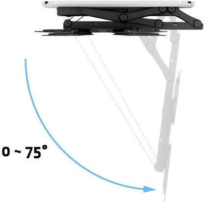 MULTIBRACKETS - Motor Ceiling Mount Gemotoriseerde TV Plafondbeugel 32-55 Inch met RF Afstandsbediening – Tot 30 kg – VESA 100x100 tot 400x400 – Elektrische Inklapbare TV Beugel.