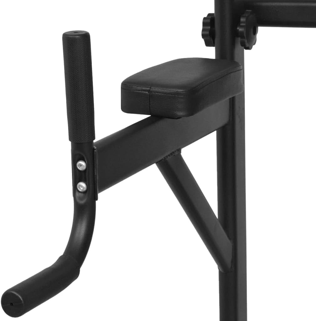 Fitnessbank – Halterbank – Trainingsbank – Sit-Up Bank – Power Tower – Verstelbaar Tot 235 cm – Max Belastbaar Gewicht 150 kg