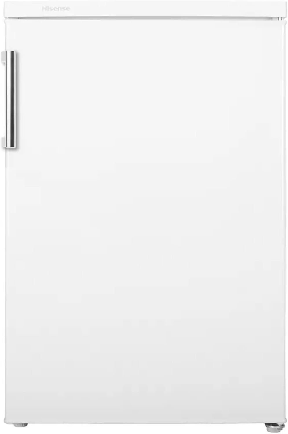 Hisense RL170D4BWE Refrigerator, 1 Door, Free Installation, Class E, 133 L, Height 84.5 cm x Width 56 cm, White, Fruit and Vegetable Drawer, Reversible Door, LED Lighting, Integrated Handle - QUORE