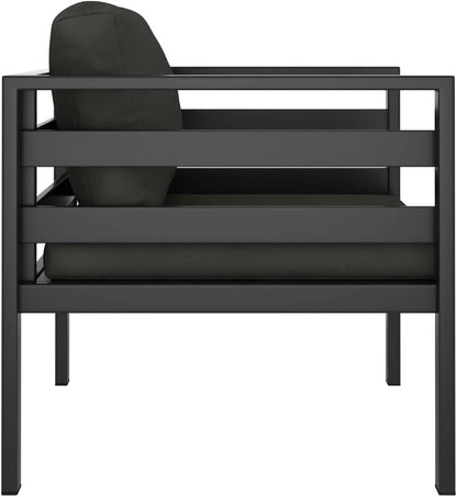 tuinbankje – tuinbank – balkonsbank – zitbank – buitenbank – aluminium – inclusief kussens – antraciet – modular design – weerbestendig