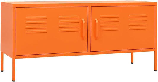 VidaXL Steel Tv Furniture 105x35x50cm Orange, Tv Furniture Set