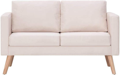 Gecheer Sofa bed, 2-Seater, Lounge Sofa with Back Cushion, Seat Cushion, Two Seater Sofa, Fabric Sofa, Living Room Sofa, Upholstered Sofa, Bed, Guest Bed, 116 x 70 x 73 cm (W x D x H) - QUORE