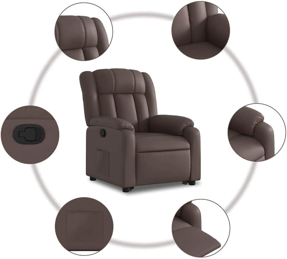 vidaXL Stand Up Armchair Adjustable Faux Leather Brown, Stand Up Chair, Stand Up Chair, Stand Up Chair, Stand Up Chairs, Stand Up Chair, Senior Chair, Stand Up Chair