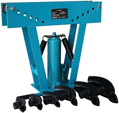 KATSU Hydraulische Pijpbuigmachine 12 Ton Buigmachine met 6 Matrijzen 1/2" - 2"
