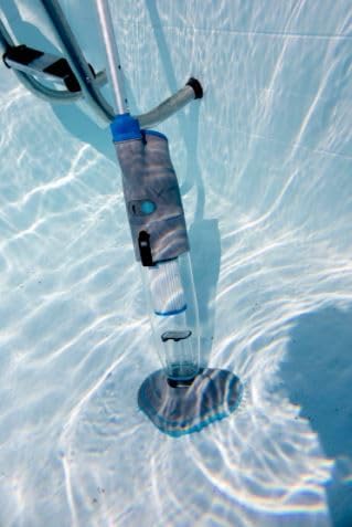 Gre VCB50P Action Vac elektrische stofzuiger, multispeed, voor zwembaden en spa's, grijs/blauw