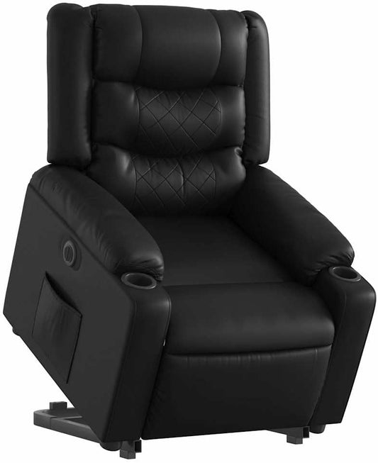 Elektrische Sta-Op Stoel – Sta-Op Fauteuil – Verstelbare Relaxstoel – Elektrische Relaxfauteuil – Lederen Sta-Op Stoel – Elektrische Liftfunctie – Verstelbare Rugleuning tot 135°
