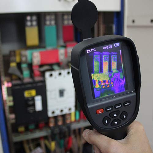 Warmtebeeldcamera infrarood camera thermografie IR-pyrometer sanering schimmel gebouw energiepas IR5