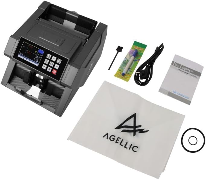 Geldtelmachine – Biljettelmachine – Biljettenteller – Geldteller – Valsgelddetector – 6-Voudige Valsgelddetectie – 900 Biljetten Per Minuut
