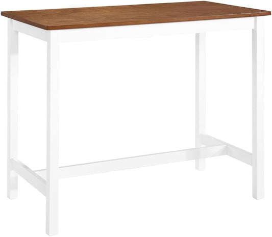 Bartafel – Barkruktafel – Barmeubel – Wandtafel – Console – MDF tafelblad met houtfineer – Stevige massief houten poten 108x60x91 cm