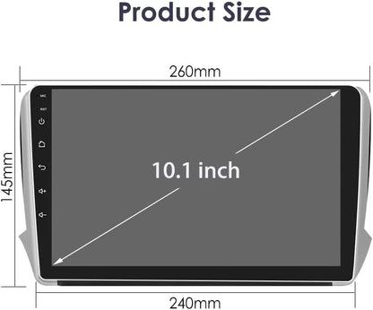 10 Inch Android 13 Autoradio – Multimedia Systeem – Touchscreen Stereo – Navigatie Radio – Draadloze CarPlay Android Auto – 8-Core Processor – 4G+32G Geheugen