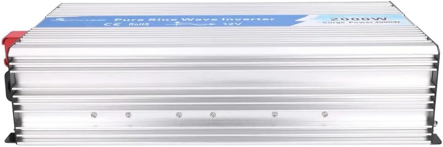 Extralink OPIP 2000 W omvormer 12 V naar 230 V, 2000 W, zuivere sinusgolf, spanningsomvormer voor auto, DC/AC, transformator 12 V naar 230 V, USB-poor