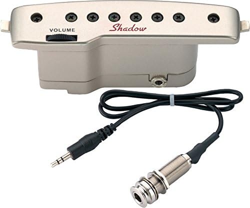 Rozetmicrofoon voor akoestische gitaar – Gitaarpickup – Akoestisch gitaarelement – Soundhole pickup – Pickup voor akoestische gitaar – Dubbel spoelontwerp – Verstelbare polen