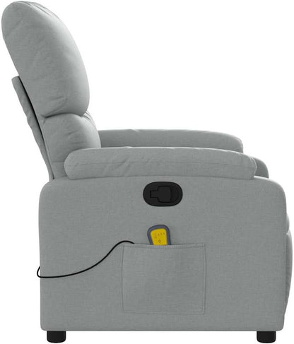 Relaxfauteuil – Relaxstoel – Massagestoel – TV-stoel – Verstelbare stoel – 6-punts vibratiemassage – Rugleuning tot 135 graden verstelbaar