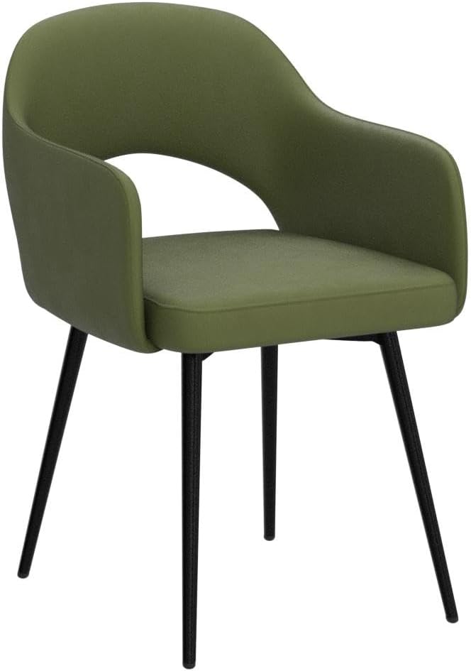 Draaistoelen Eetkamerstoelen – Keukenstoelen – Fluwelen Stoelen – Swivel Stoelen – Set van 2 – Zachte Fluwelen Bekleding – 360° Draaibaar Met Armleuning - QUORE
