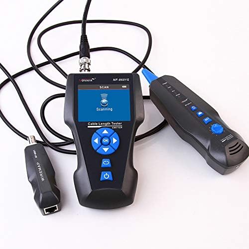 KALEA- ∙QUE netwerktester RJ45 RJ11 USB BNC voor lengte layout detectie PoE Ping. Opslag en export van de tests mogelijk. Lithium-batterijen. TDR-technologie.