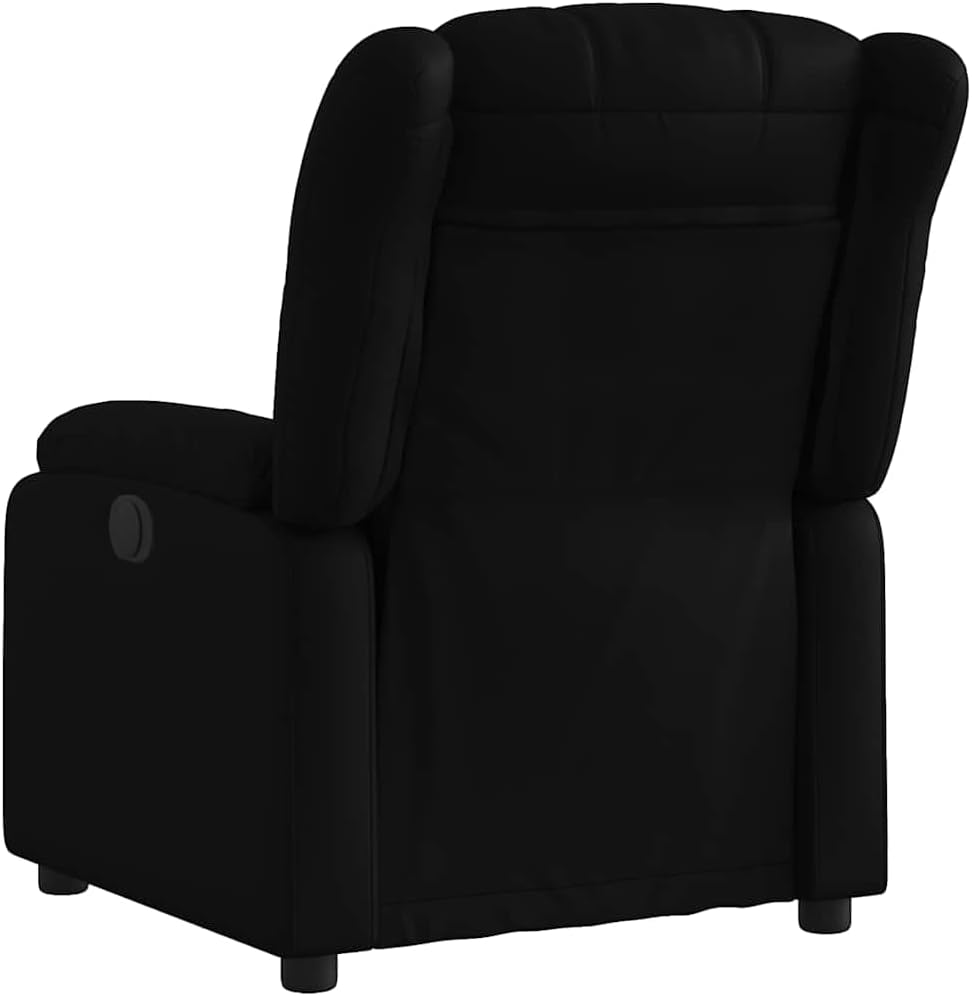 Elektrisch Verstelbare Fauteuil – Relaxfauteuil – Tv Fauteuil – Sta Op Stoel – Lounge Stoel – Kunstleer Zwart – Elektrische Verstelling – Comfortabele Vulling