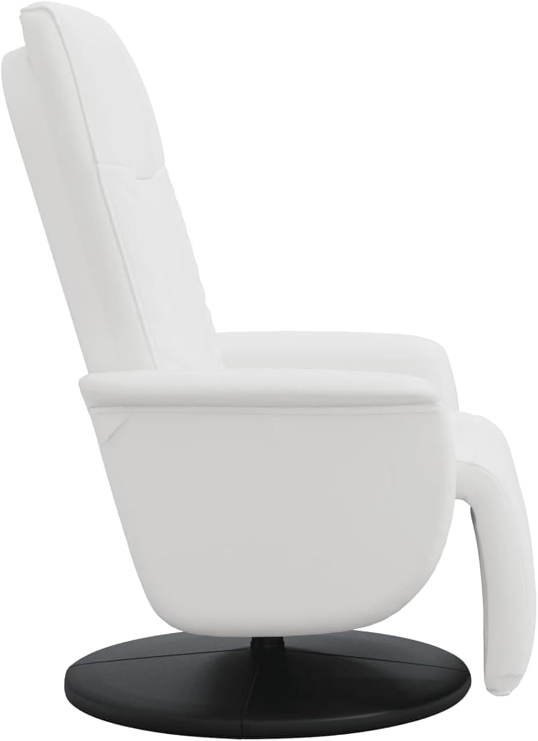 Comfortable recliner chair with reclining function, faux leather, white, max. 110 kg - White Comfort Relax Recliner Chair with Function, Faux Leather, up to 110 kg Model356510