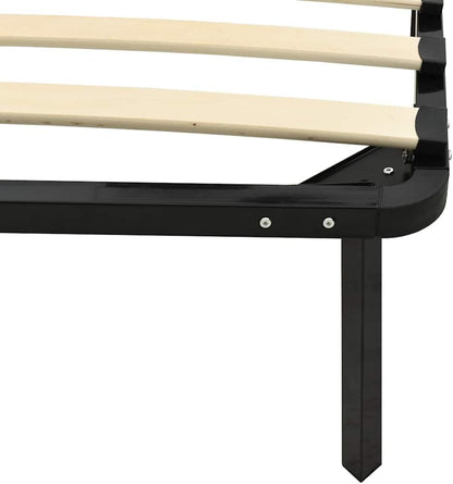 vidaXL Bedframe metaal zwart 160x200 cm