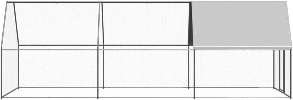vidaXL Chicken Coop 2x6x2m Galvanized Steel Outdoor Chicken Coop Chicken Coop Chicken Coop Chicken Coop Outdoor Chicken Coop Chicken Coops Chicken Runs - QUORE