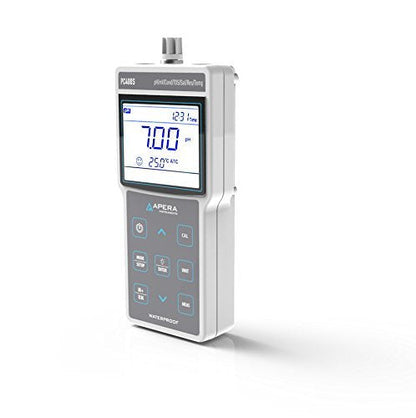 Apera Instruments PC400S draagbare pH/geleiding multi-parameter-meetinstrument, met GLP-gegevensbeheer en USB-output