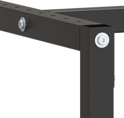 vidaXL Salontafel Gehard Glas Zwart Woonkamertafel Tafeltje Tafel Bijzettafel