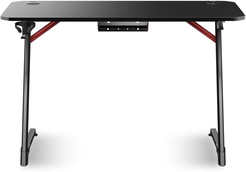 Headquarter 700 Verstelbaar bureau, 120 x 60 cm, gemotoriseerde hoogte 73-118 cm, met opbergruimte, carbonlook
