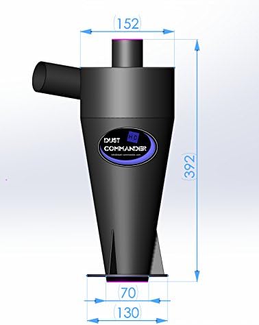 DUST COMMANDER HD - industriële cycloonstofafzuiging/filter/afscheider
