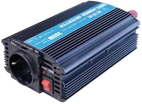 Omvormer 12 V/230 V, 300 W, zet energie voor elektrische apparaten om en laadt batterijen in voertuigen of campings op.