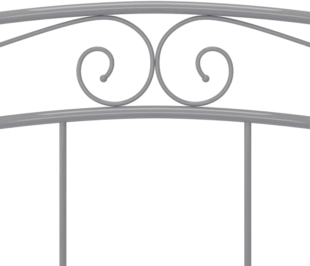 vidaXL Bedframe metaal grijs 160x200 cm, tweepersoonsbed, bed, bedombouw, tweepersoonsbedden, bedden, bedombouwen, frame, frames, slaapmeubel