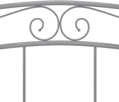 vidaXL Bedframe metaal grijs 160x200 cm, tweepersoonsbed, bed, bedombouw, tweepersoonsbedden, bedden, bedombouwen, frame, frames, slaapmeubel