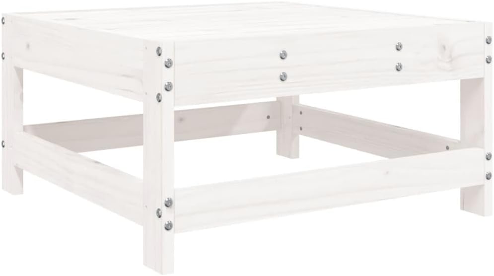 Garden Lounge Set Balcony Furniture Lounge Furniture Outdoor Garden Lounge Furniture Set Lounge Set Garden Furniture White Solid Wood Oak 3186320 - QUORE