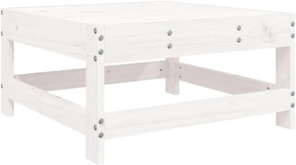 Garden Lounge Set Balcony Furniture Lounge Furniture Outdoor Garden Lounge Furniture Set Lounge Set Garden Furniture White Solid Wood Oak 3186320 - QUORE