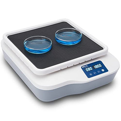 ONiLAB Digitale orbital shaker instelbare snelheid 40-200 tpm, capaciteit 2 kg, Orbital Rotator Shaker met continue modus (tijd op nul instellen) of timermodus, lcd-display