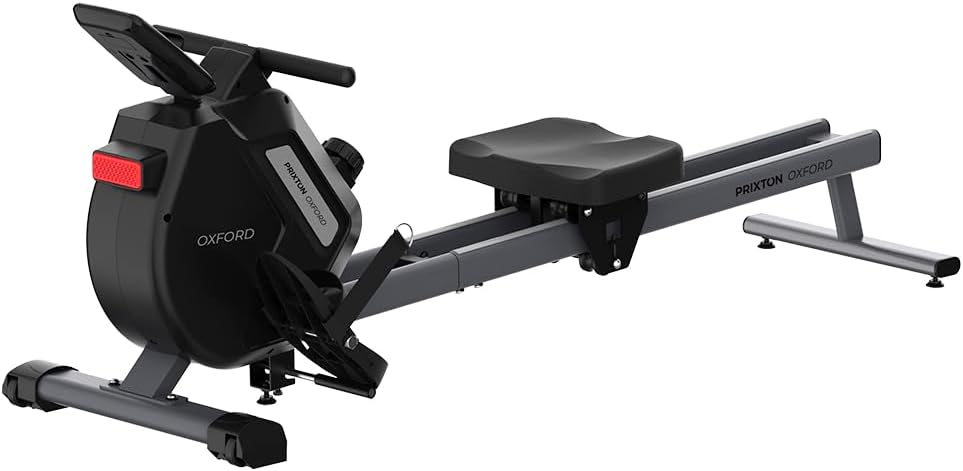 PRIXTON Oxford Rowing Machine, Resistance 3 kg, 16 Levels, Magnetic Flywheel, Time Display, Distance, Calories and Repetitions - QUORE