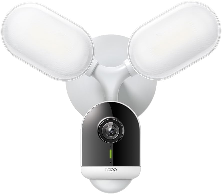 TP-Link Tapo Floodlight Outdoor Security WiFi-camera, draadloos, 2800lm ultrahelder, 2K QHD, IP65, 270° beweging, full colour nachtzicht, slimme AI-detectie (Tapo C720)