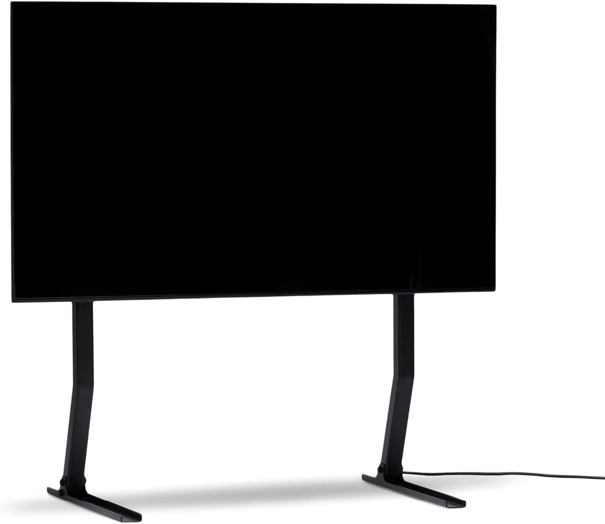 Pedestal Bendy Tall Standaard voor tv 40 tot 70 inch, hoogwaardige tv-vloerstandaard, modieuze tv-houder, staanbaar, unieke tv-poten (zwart)