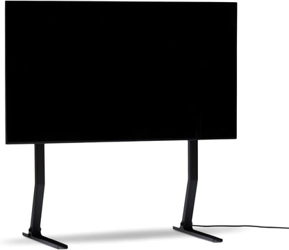 Pedestal Bendy Tall Standaard voor tv 40 tot 70 inch, hoogwaardige tv-vloerstandaard, modieuze tv-houder, staanbaar, unieke tv-poten (zwart)