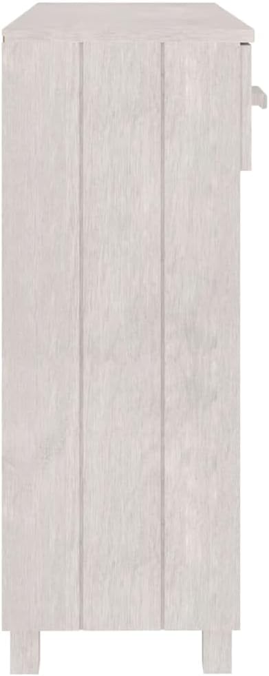 vidaXL Wall table HAMAR 90x35x90 cm solid pine wood white