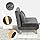 Slaapstoel – Slaapfauteuil – Logeerstoel – Slaapbank – Verstelbare Rugleuning – Fluwelen Bekleding – Draagvermogen 250 kg – Ruimtebesparend Design